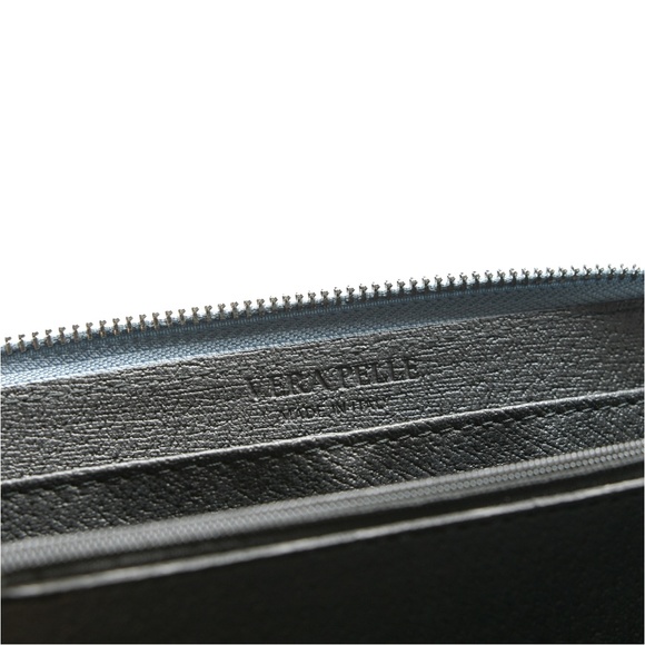 VERA PELLE Wallet and Cell Holder with Zip Closure and Chain Crossbody Strap - Picture 10 of 11